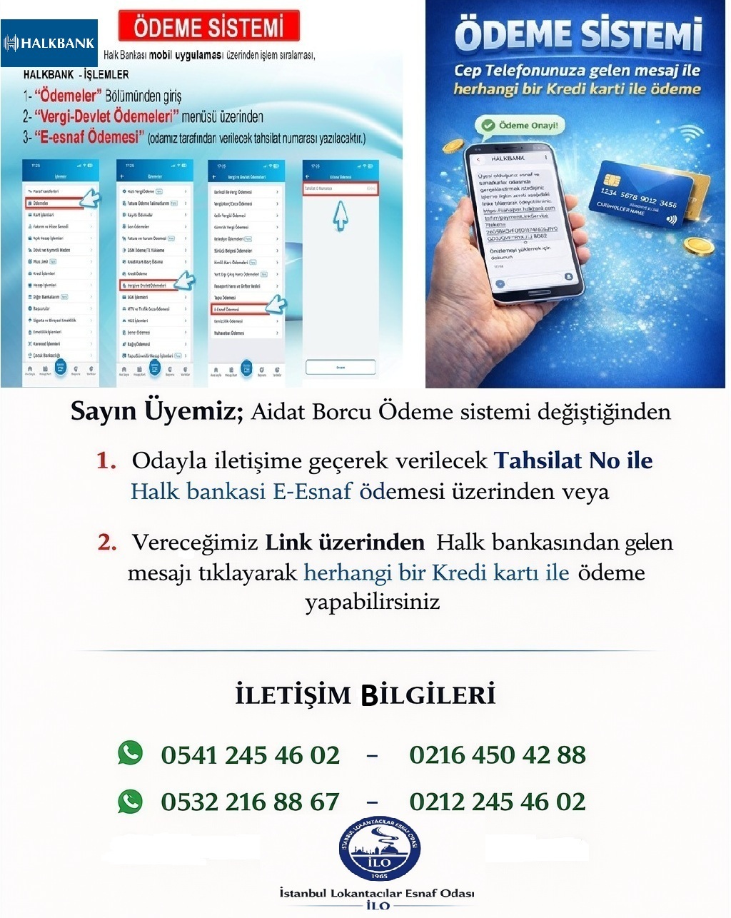         Esnafımıza Önemli Duyuru